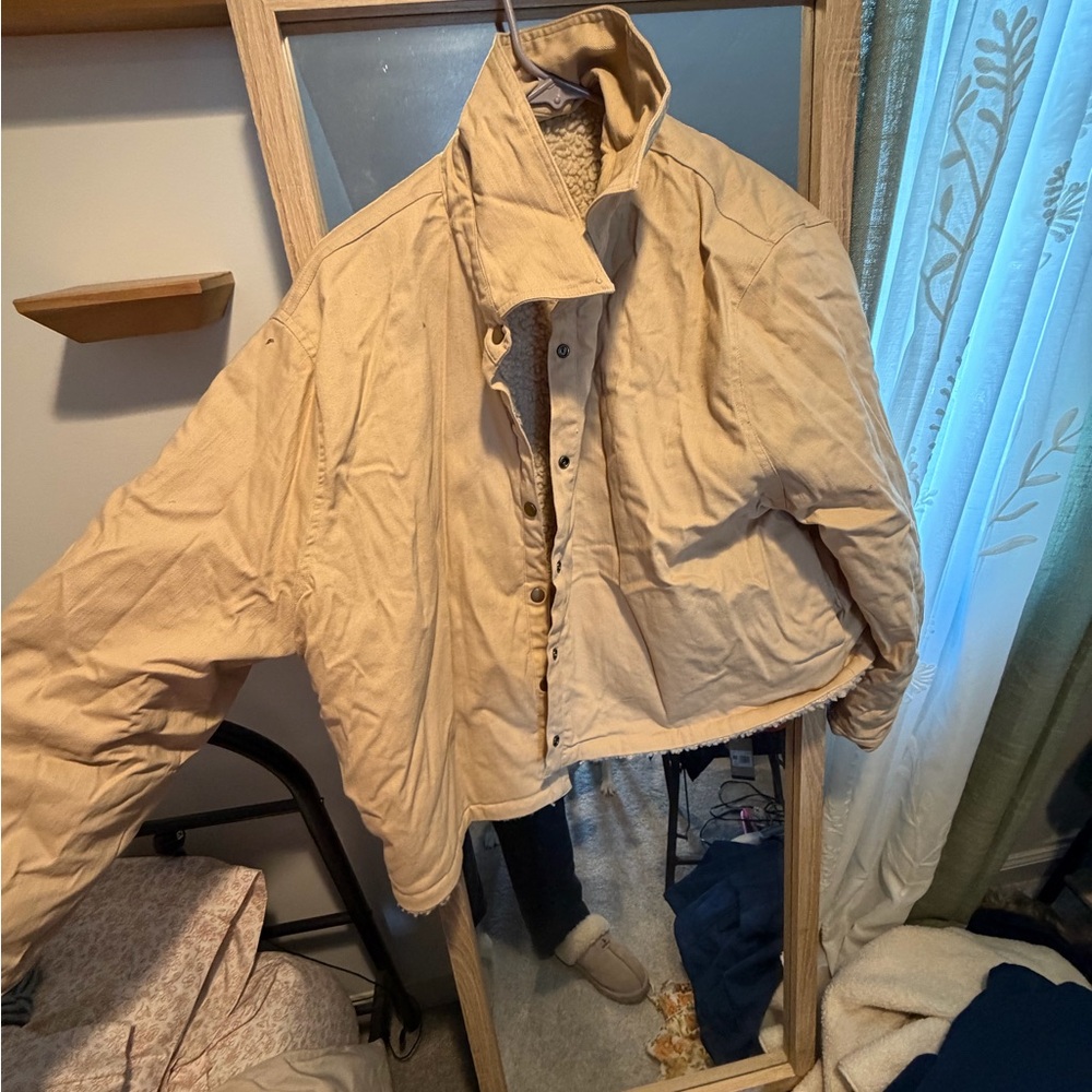 ARULA Tan Teddy Jacket